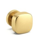 Pomolo Fisso Roger d.55x55h Rosetta d.51x5h TS-SuperOro Satinato  Olivari